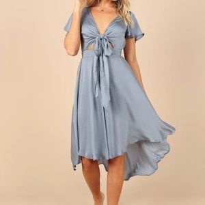 Petal and Pup slate blue dress